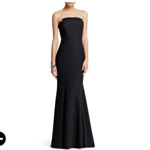 Jill Stuart Deco Neckline Crepe Gown Size 0